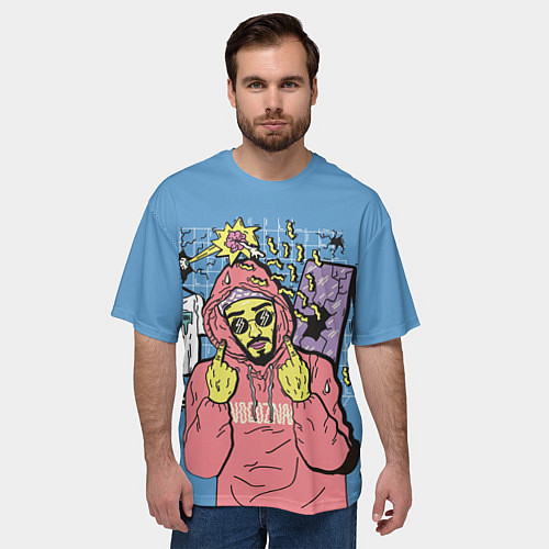 Мужская футболка оверсайз Mnogoznaal / 3D-принт – фото 3