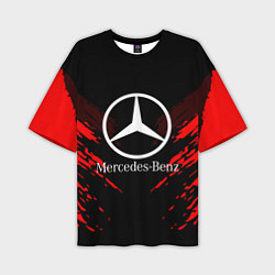 Футболка оверсайз мужская Mercedes-Benz: Red Anger, цвет: 3D-принт