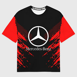 Мужская футболка оверсайз Mercedes-Benz: Red Anger