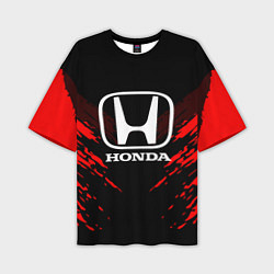 Футболка оверсайз мужская Honda: Red Anger, цвет: 3D-принт