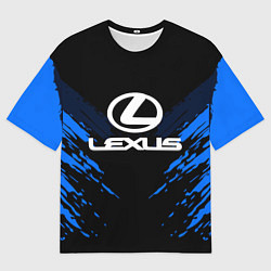 Футболка оверсайз мужская Lexus: Blue Anger, цвет: 3D-принт