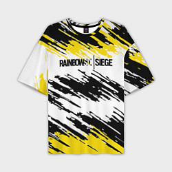 Футболка оверсайз мужская Rainbow Six Siege: Yellow, цвет: 3D-принт
