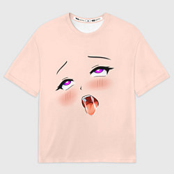 Футболка оверсайз мужская Ahegao Face, цвет: 3D-принт