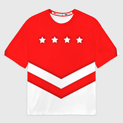 Футболка оверсайз мужская Звезды Спартака, цвет: 3D-принт