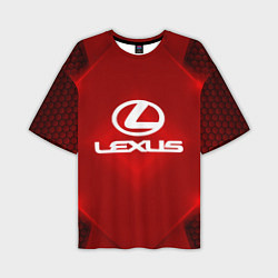 Футболка оверсайз мужская Lexus: Red Light, цвет: 3D-принт