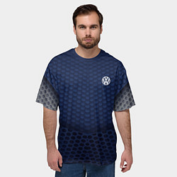 Футболка оверсайз мужская Volkswagen: Sport Motors, цвет: 3D-принт — фото 2