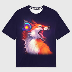 Футболка оверсайз мужская Disco Fox, цвет: 3D-принт