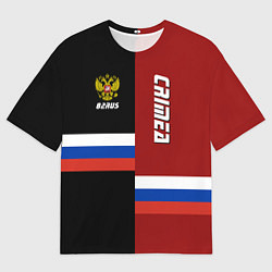 Мужская футболка оверсайз Crimea, Russia