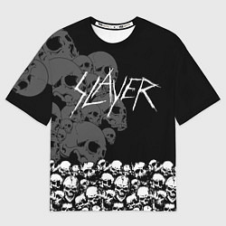 Мужская футболка оверсайз Slayer: Dark Skulls