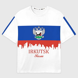Футболка оверсайз мужская Irkutsk: Russia, цвет: 3D-принт