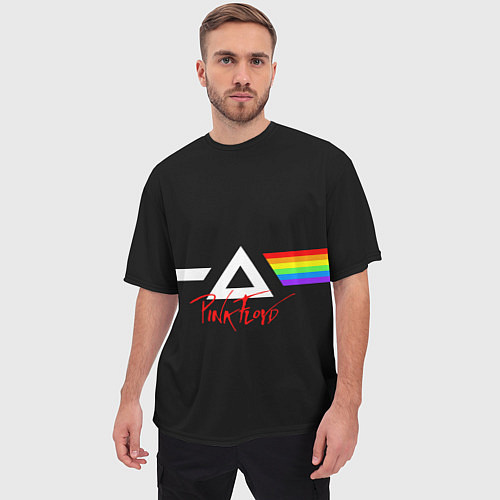 Мужская футболка оверсайз Pink Floyd / 3D-принт – фото 3