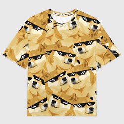 Футболка оверсайз мужская Doge: Deal with it, цвет: 3D-принт