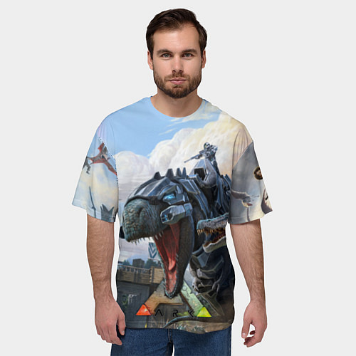 Мужская футболка оверсайз ARK: Survival Evolved / 3D-принт – фото 3