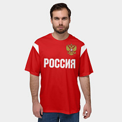 Футболка оверсайз мужская Сборная России, цвет: 3D-принт — фото 2