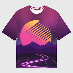 Футболка оверсайз мужская Digital Sun, цвет: 3D-принт