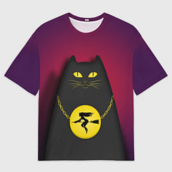 Мужская футболка оверсайз Кот Бегемот