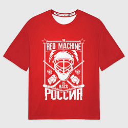 Футболка оверсайз мужская Red machine is back, цвет: 3D-принт