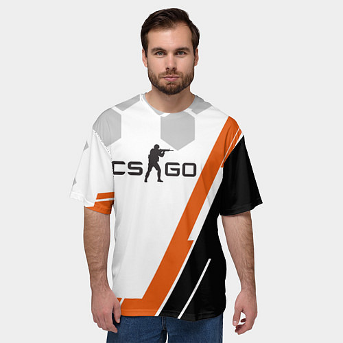 Мужская футболка оверсайз CS:GO Sport Series / 3D-принт – фото 3