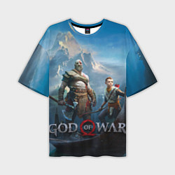 Футболка оверсайз мужская God of War, цвет: 3D-принт