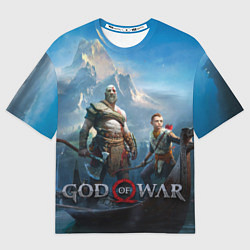 Футболка оверсайз мужская God of War, цвет: 3D-принт