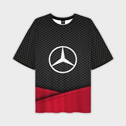Мужская футболка оверсайз Mercedes Benz: Grey Carbon