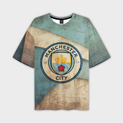 Футболка оверсайз мужская FC Man City: Old Style, цвет: 3D-принт