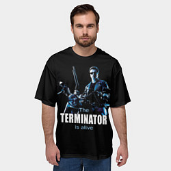 Футболка оверсайз мужская Terminator: Is alive, цвет: 3D-принт — фото 2