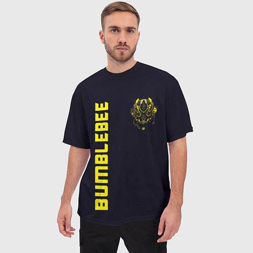Мужская футболка оверсайз Bumblebee Style / 3D-принт – фото 3