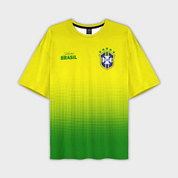Футболка оверсайз мужская CBF Brasil, цвет: 3D-принт