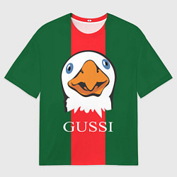 Футболка оверсайз мужская GUSSI Beak, цвет: 3D-принт