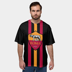 Футболка оверсайз мужская FC Roma 1927, цвет: 3D-принт — фото 2