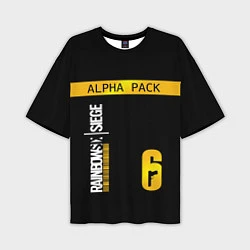 Мужская футболка оверсайз Rainbow Six Siege: Alpha Pack
