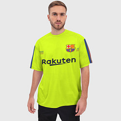 Футболка оверсайз мужская FCB: Messi Away 18-19, цвет: 3D-принт — фото 2