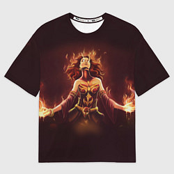 Футболка оверсайз мужская Lina: Hell Flame, цвет: 3D-принт