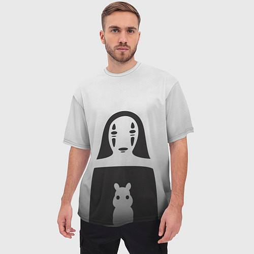 Мужская футболка оверсайз Унесенные призраками / 3D-принт – фото 3