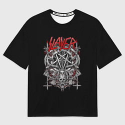 Футболка оверсайз мужская Slayer: Hell Goat, цвет: 3D-принт
