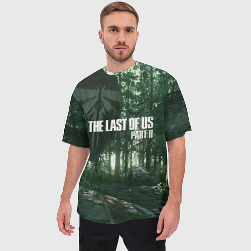 Мужская футболка оверсайз The Last Of Us: Dark Forest / 3D-принт – фото 3