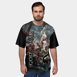 Футболка оверсайз мужская God of War, цвет: 3D-принт — фото 2