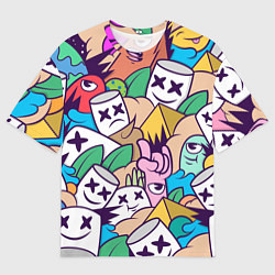Футболка оверсайз мужская Marshmallow Colour, цвет: 3D-принт