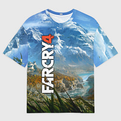 Мужская футболка оверсайз Far Cry 4: Ice Mountains