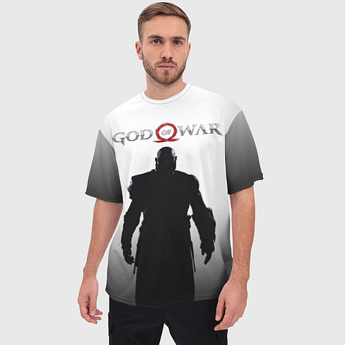 Мужская футболка оверсайз God of War: Kratos / 3D-принт – фото 3