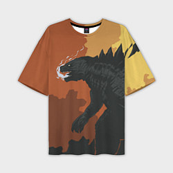 Мужская футболка оверсайз Godzilla: Monster Smoke