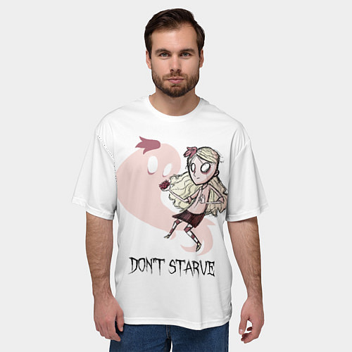 Мужская футболка оверсайз Don't Starve: Wendy / 3D-принт – фото 3