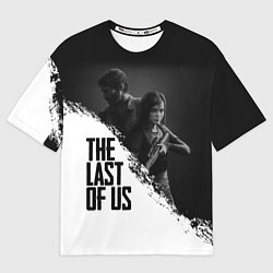 Мужская футболка оверсайз The Last of Us: White & Black