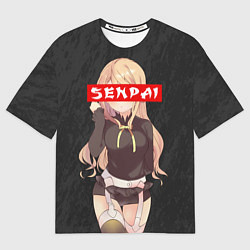 Футболка оверсайз мужская Senpai Baby, цвет: 3D-принт