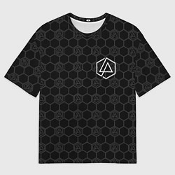 Футболка оверсайз мужская Linkin Park: Black Carbon, цвет: 3D-принт