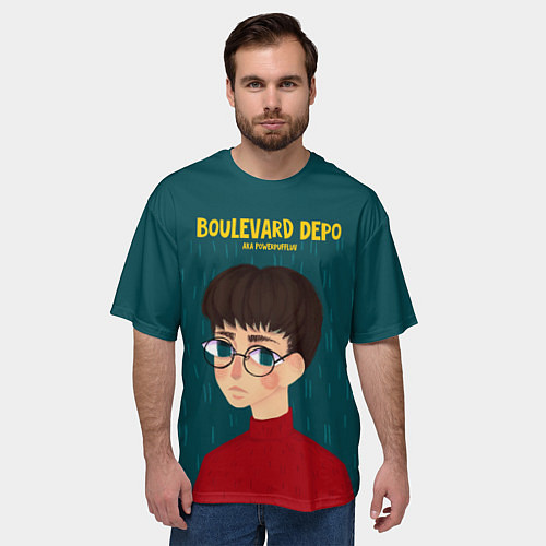 Мужская футболка оверсайз Boulevard Depo / 3D-принт – фото 3