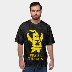 Футболка оверсайз мужская Praise The Sun, цвет: 3D-принт — фото 2