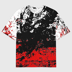 Футболка оверсайз мужская Брызги красок, цвет: 3D-принт