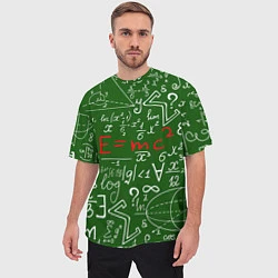 Футболка оверсайз мужская E=mc2: Green Style, цвет: 3D-принт — фото 2